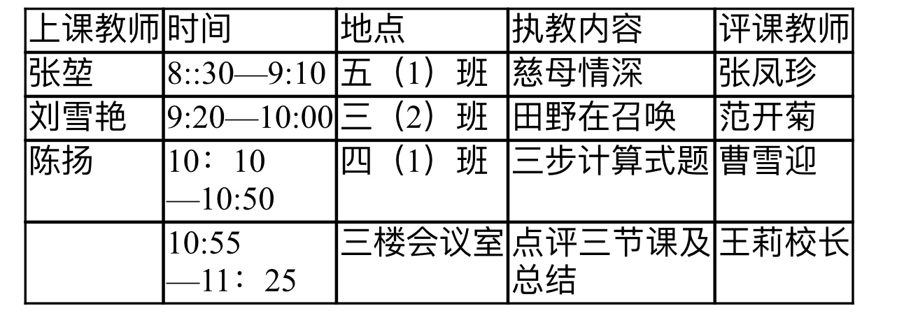 马陵山镇钟吾小学教师赛讲课研讨活动